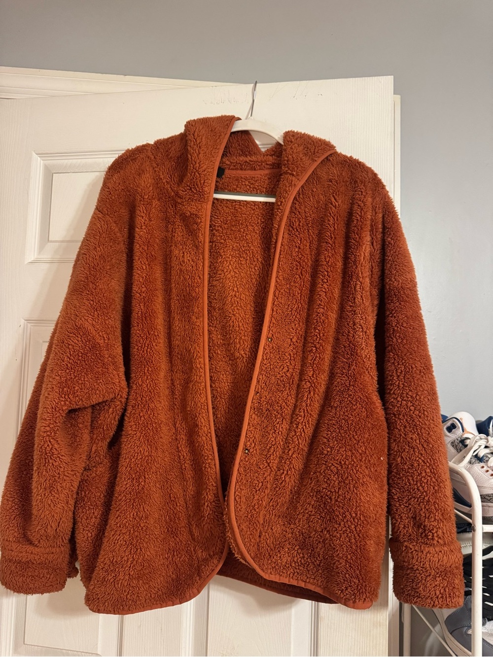 🔝Forever 21 Burnt Orange Sherpa Jacket